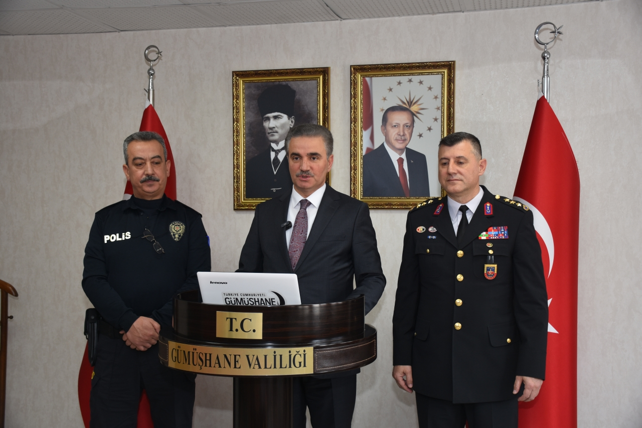 Gümüşhane'de güvenlik bilgilendirme toplantısı yapıldı