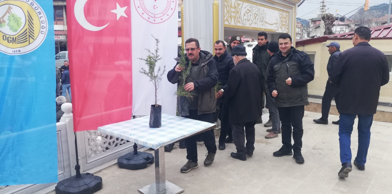 Hanönü’de Orman Haftasında Fidan Dağıtımı Yapıldı