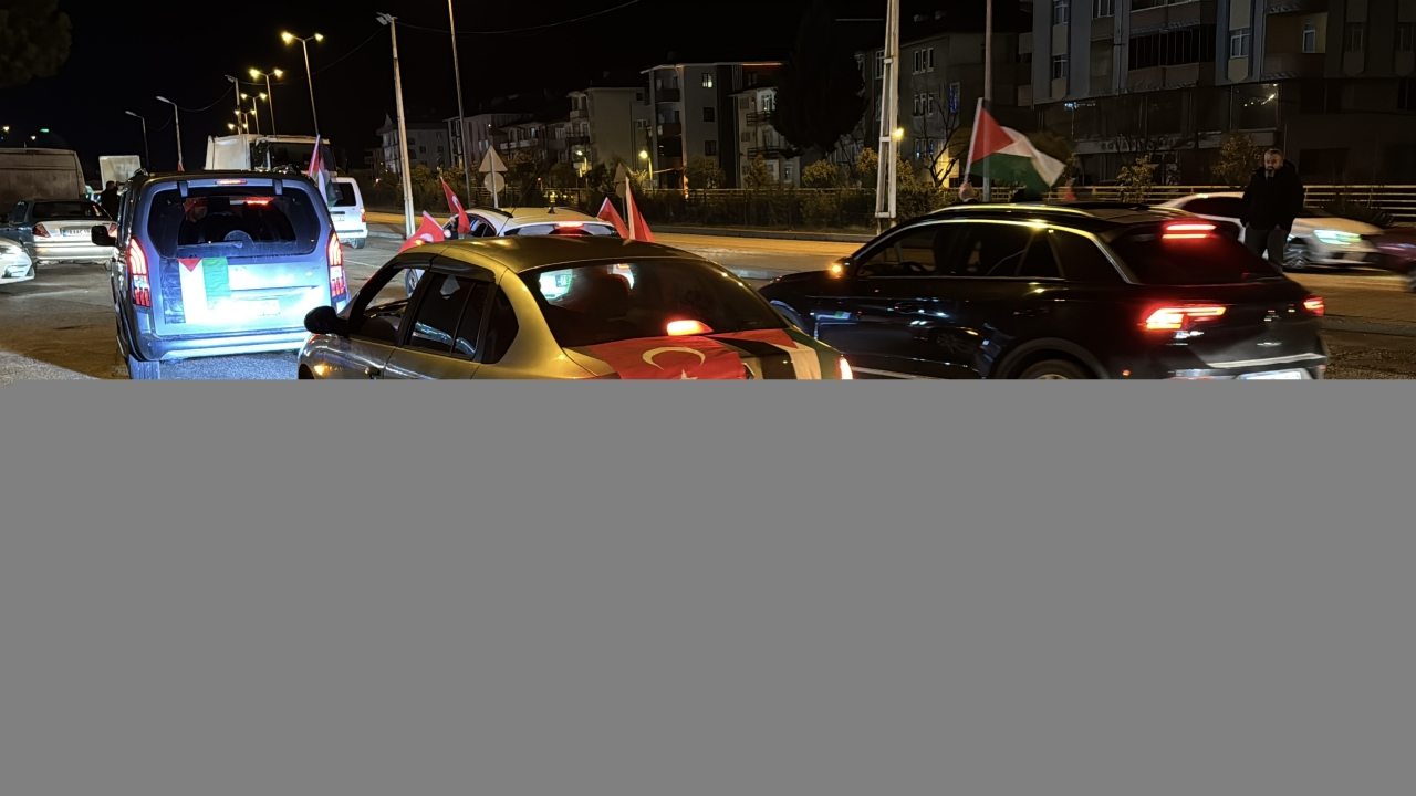 Karabük'te "Gazze'ye destek konvoyu" oluşturuldu