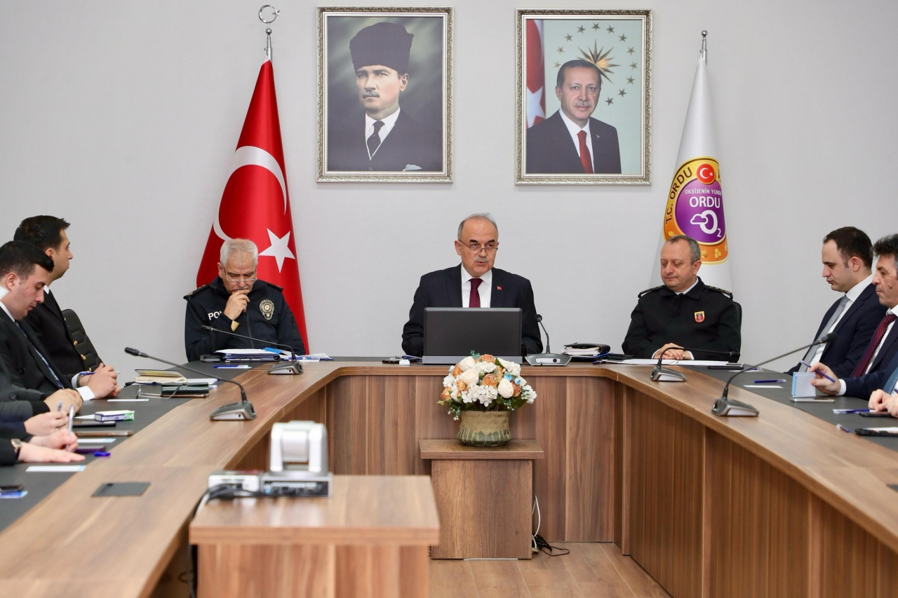 Ordu'da asayiş ve güvenlik toplantısı yapıldı