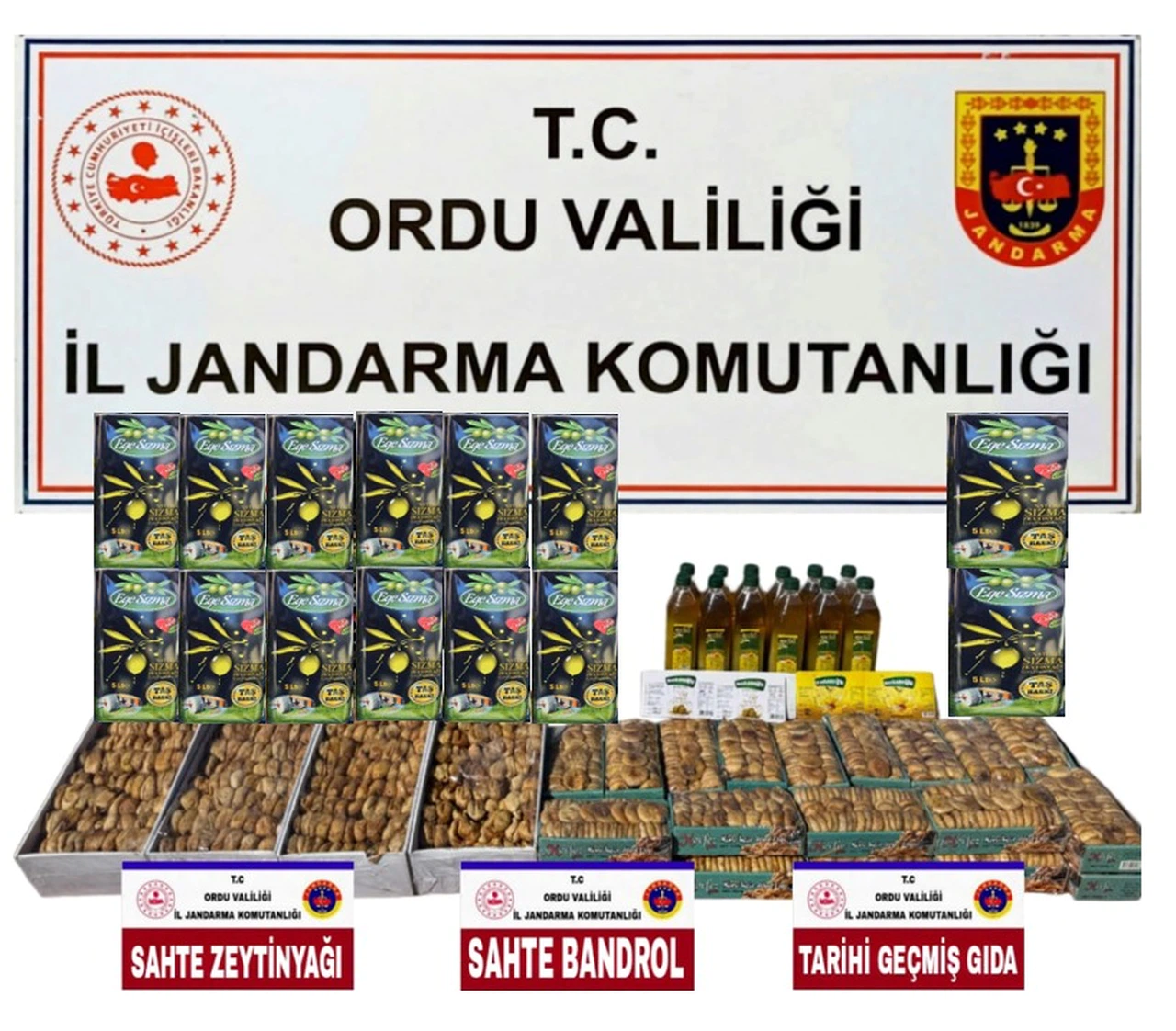 Ordu'da sahte ve tarihi geçmiş gıda ticareti yapan şüpheli yakalandı