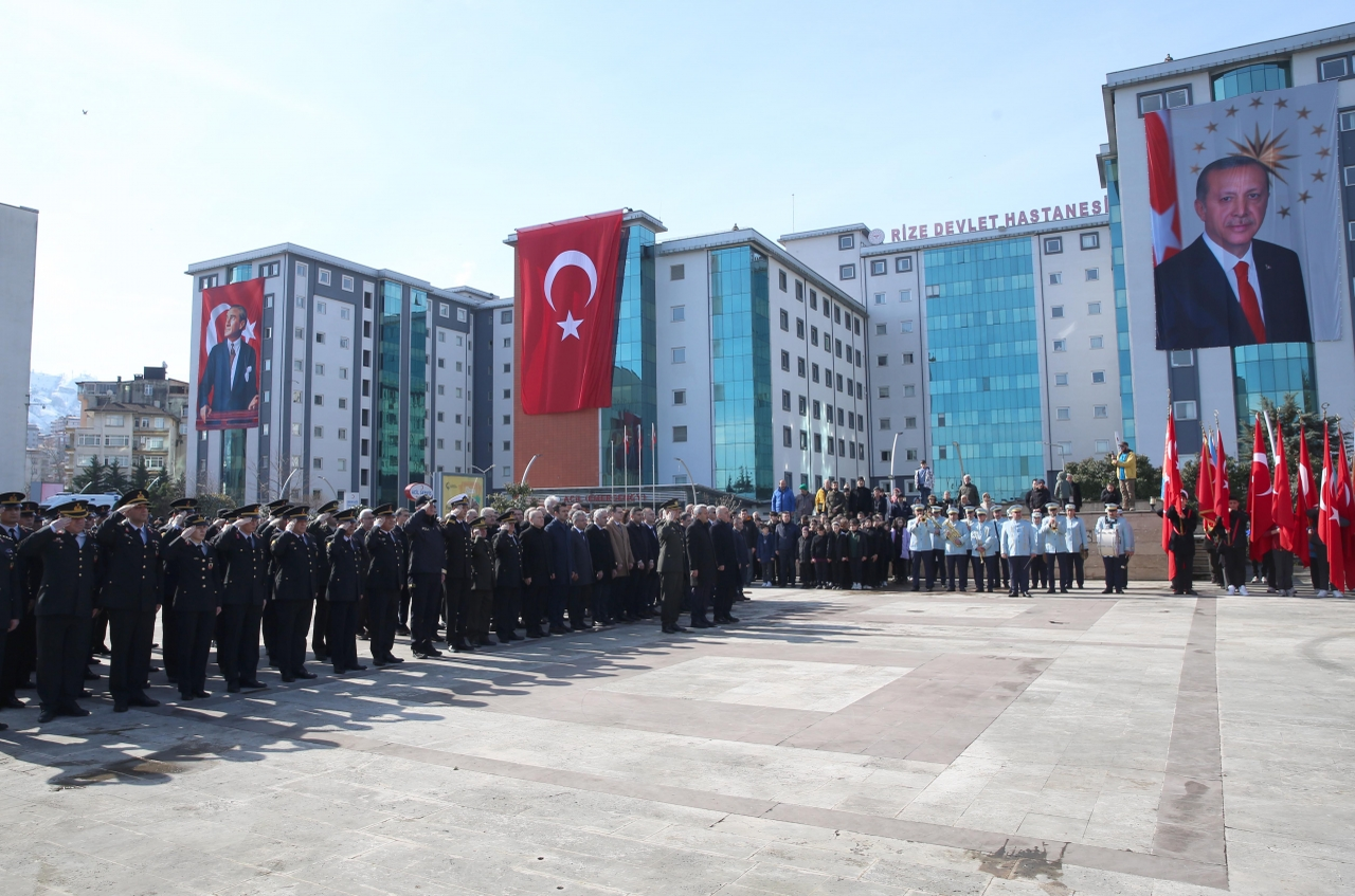 Rize'nin düşman işgalinden kurtuluşunun 107'nci yıl dönümü kutlandı