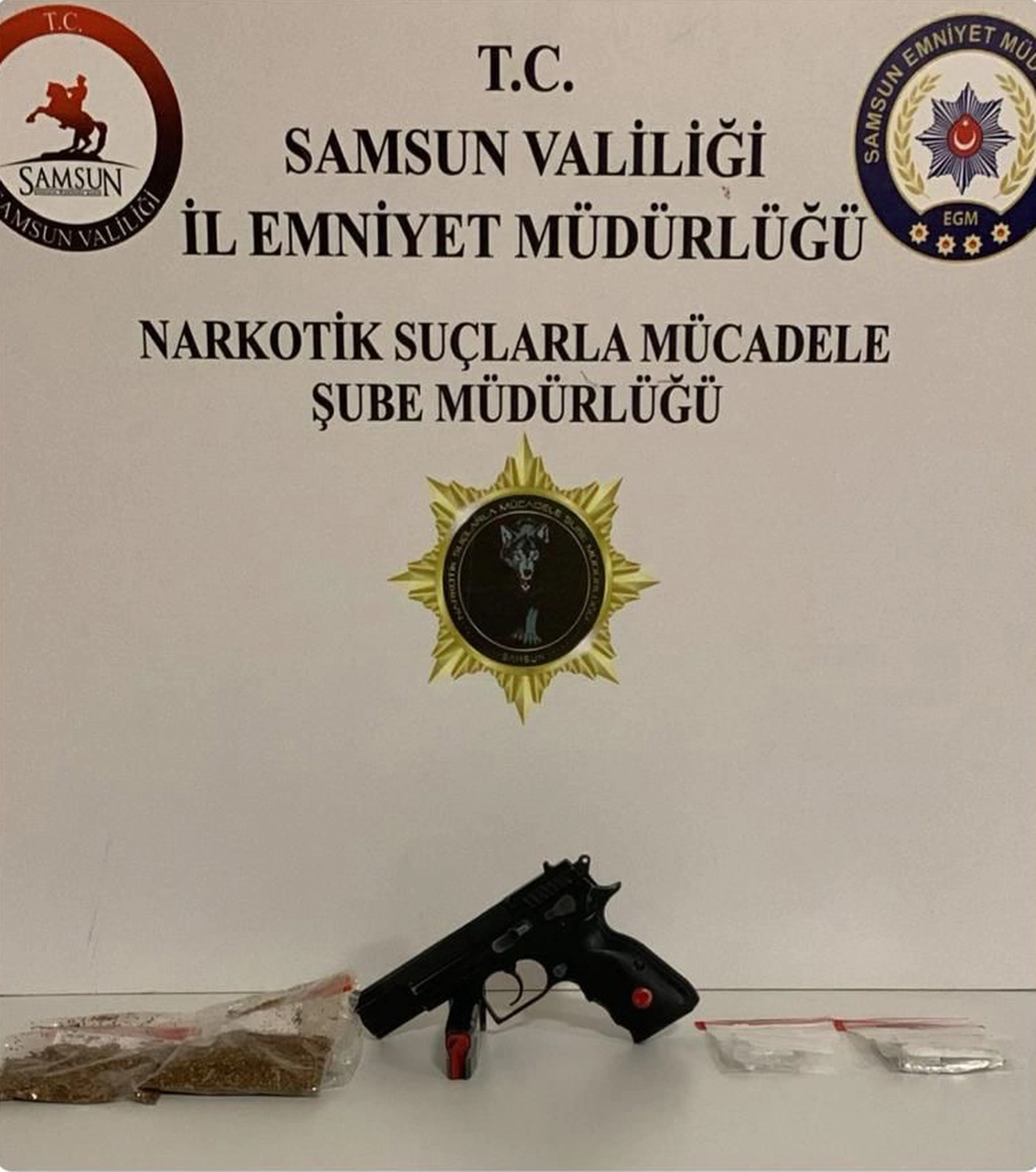 Samsun'da düzenlenen uyuşturucu operasyonunda 4 zanlı yakalandı