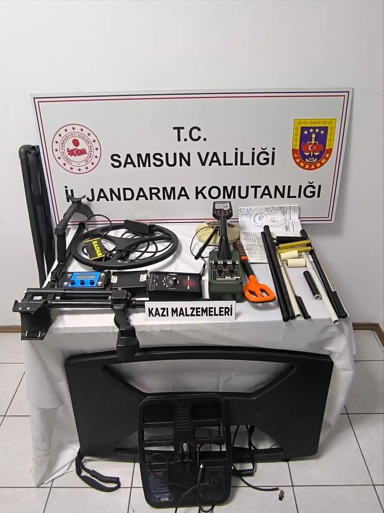 Samsun'da izinsiz kazı yapan 11 şüpheli yakalandı