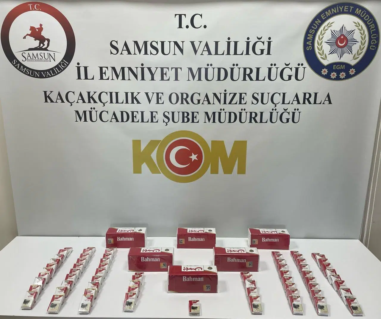 Samsun'da kaçak sigara operasyonunda 1 şüpheli yakalandı