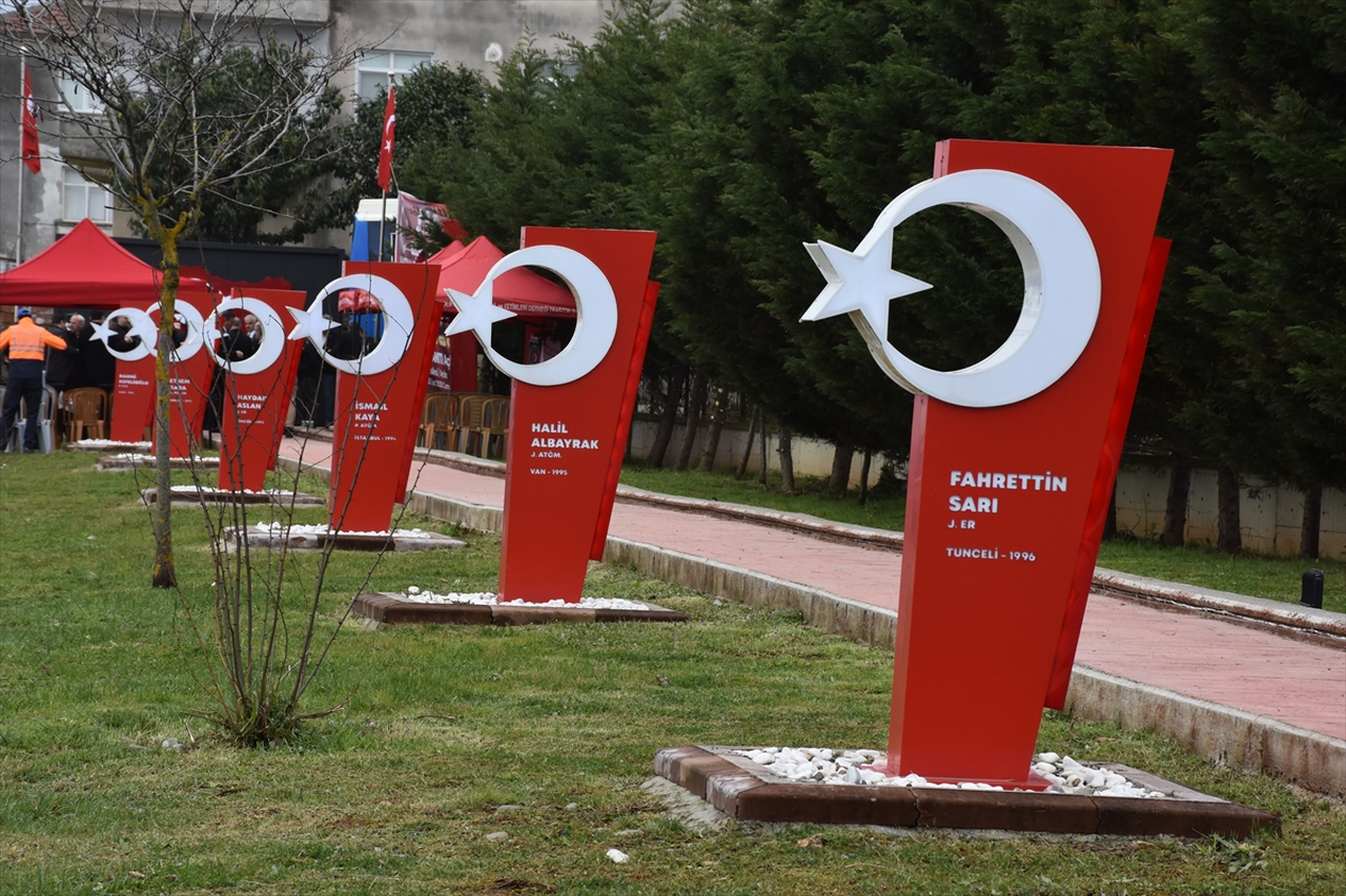 Trabzon'da 9 şehidin adının verildiği anıt park törenle açıldı