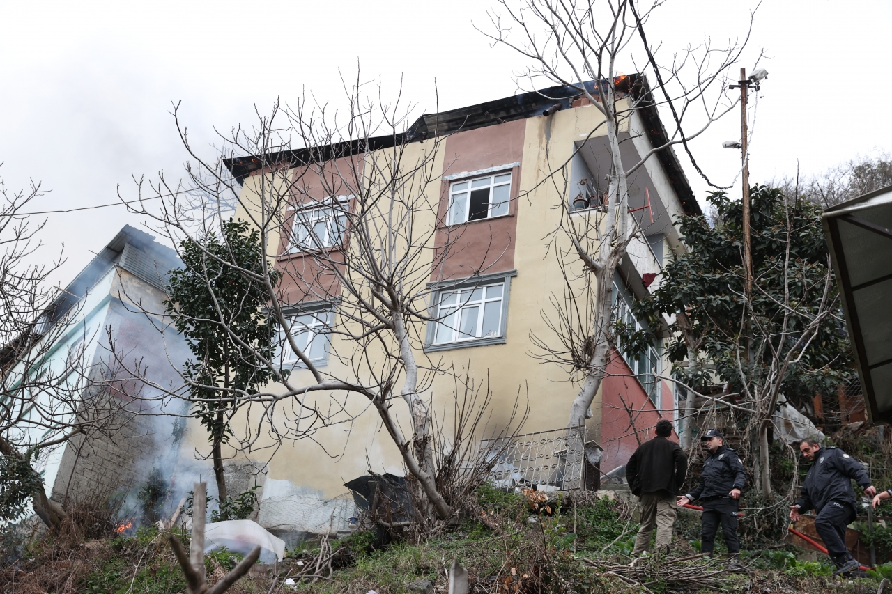 Trabzon'da baca yangını söndürüldü