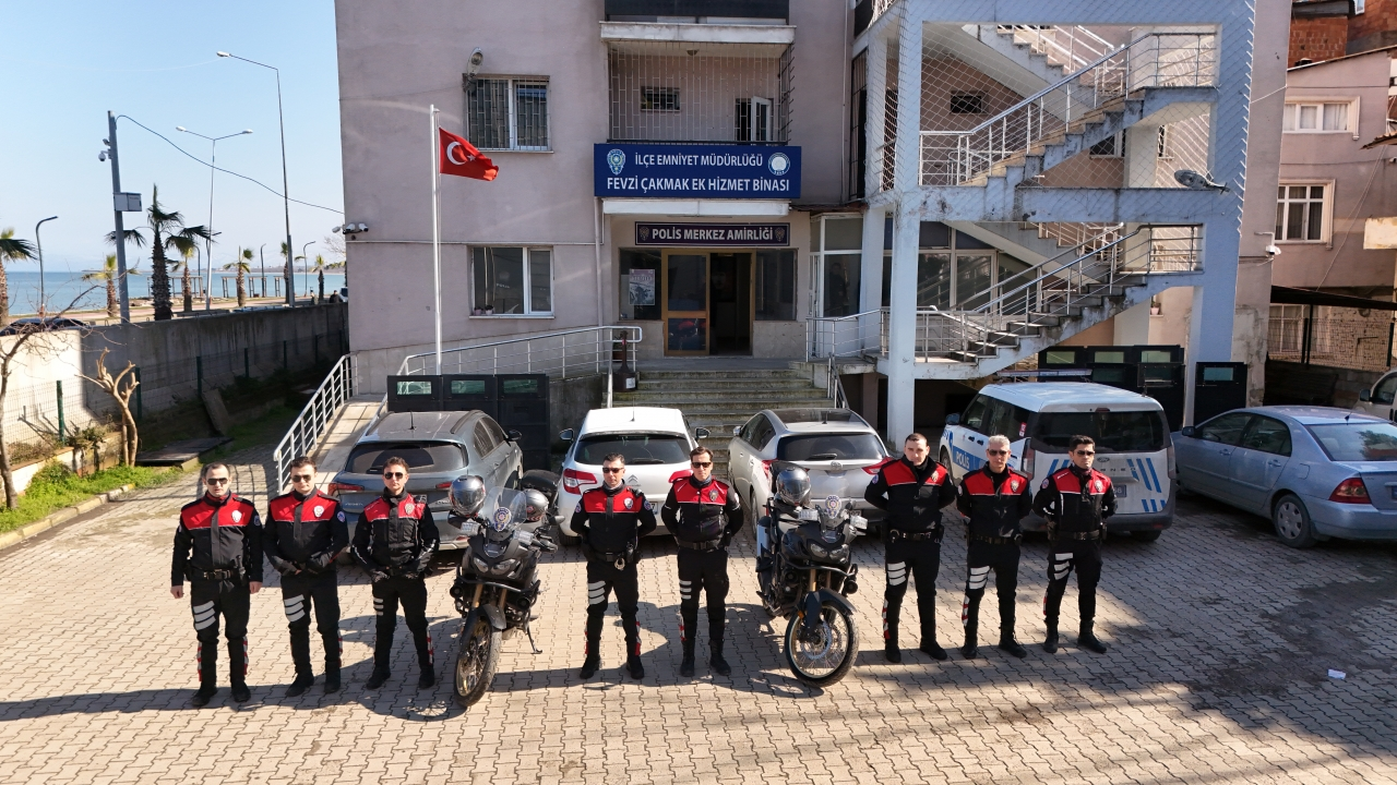 Ünye Emniyet Müdürlüğü Motosikletli Polis Timleri göreve başladı