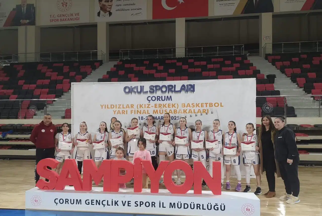 Çorum'da Yıldızlar Basketbol Yarı Finalleri Tamamlandı