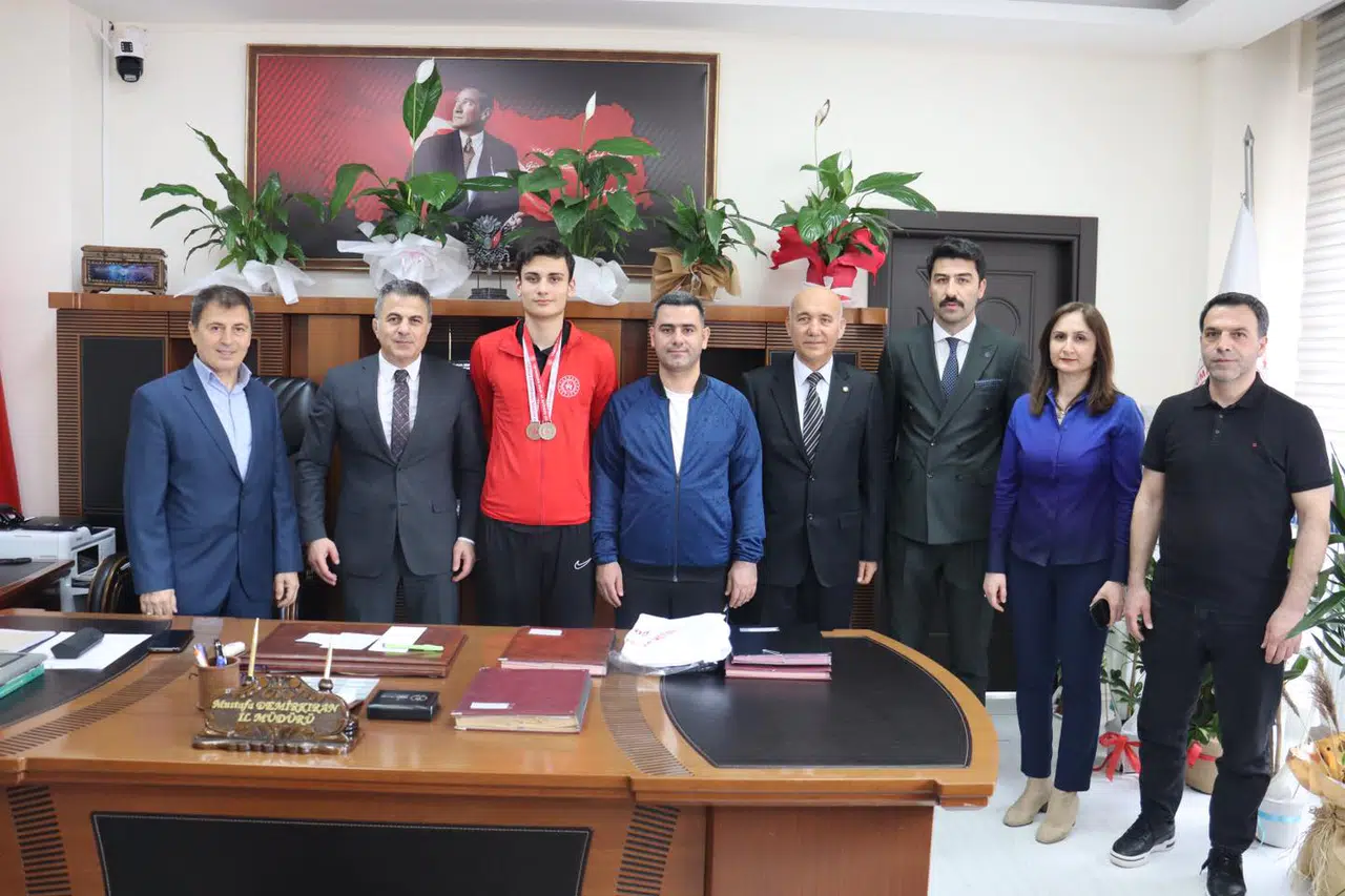 Demirkıran, Türkiye Üçüncüsü Taekwondocuyu Ağırladı