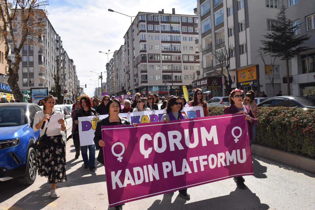 Çorum’da Kadınlar Meydanlarda