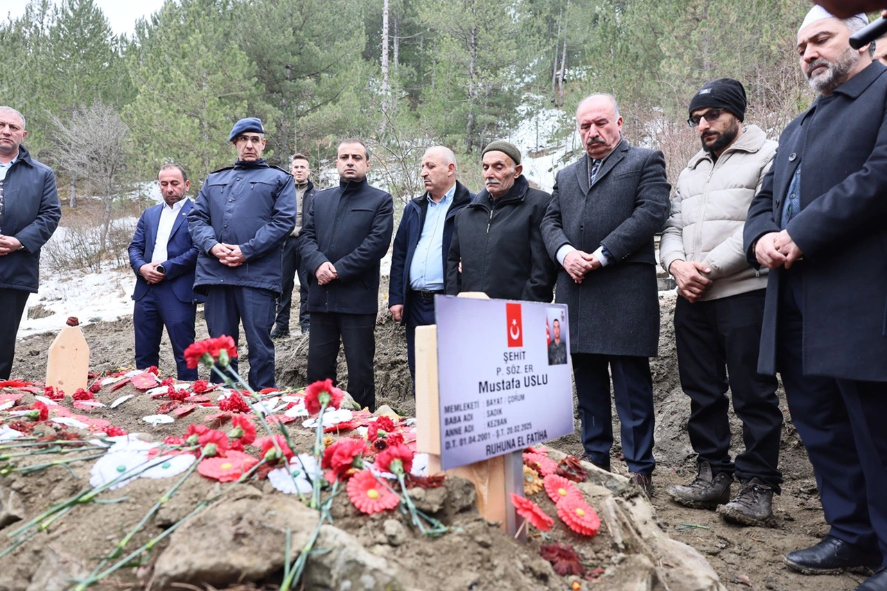 Şehit Mustafa Uslu için Mevlit Okutuldu