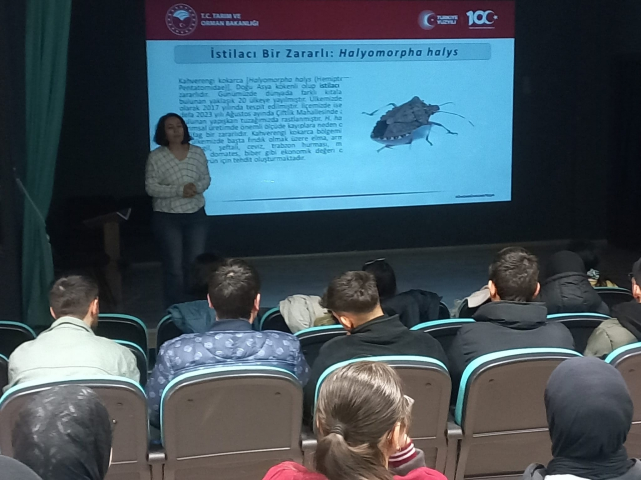 19 Mayıs'ta öğrencilere tarımda bilinçli su tüketim ve kahverengi kokarca ile mücadele eğitimi