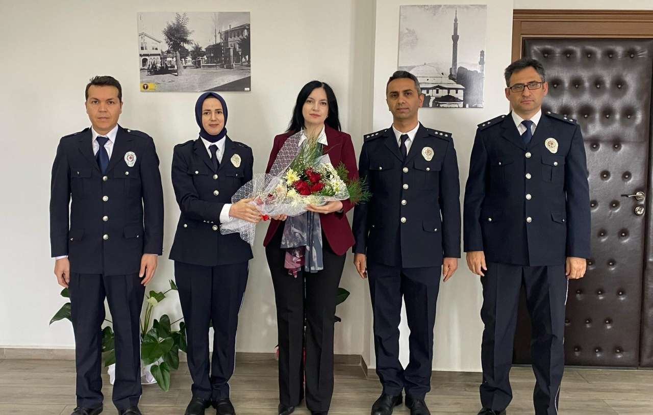Emniyet personelinden, Hamamözü Kaymakamı Erdoğan’a ziyaret