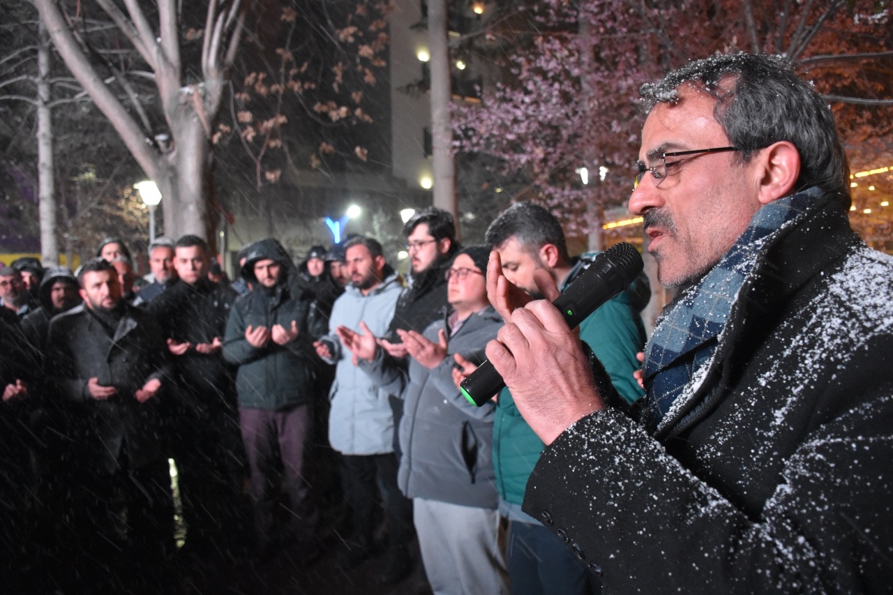Gümüşhane'de vatandaşlar Gazze'ye destek için yürüdü