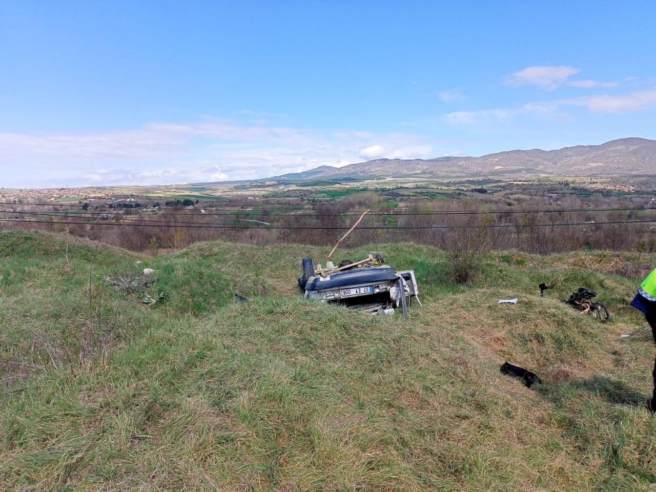 Kastamonu'da devrilen otomobilin sürücüsü hayatını kaybetti