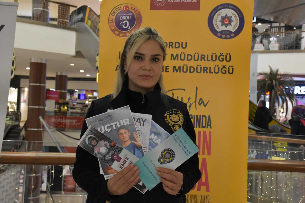 Ordu'da vatandaşlara güvenlik konularında bilgilendirme yapıldı