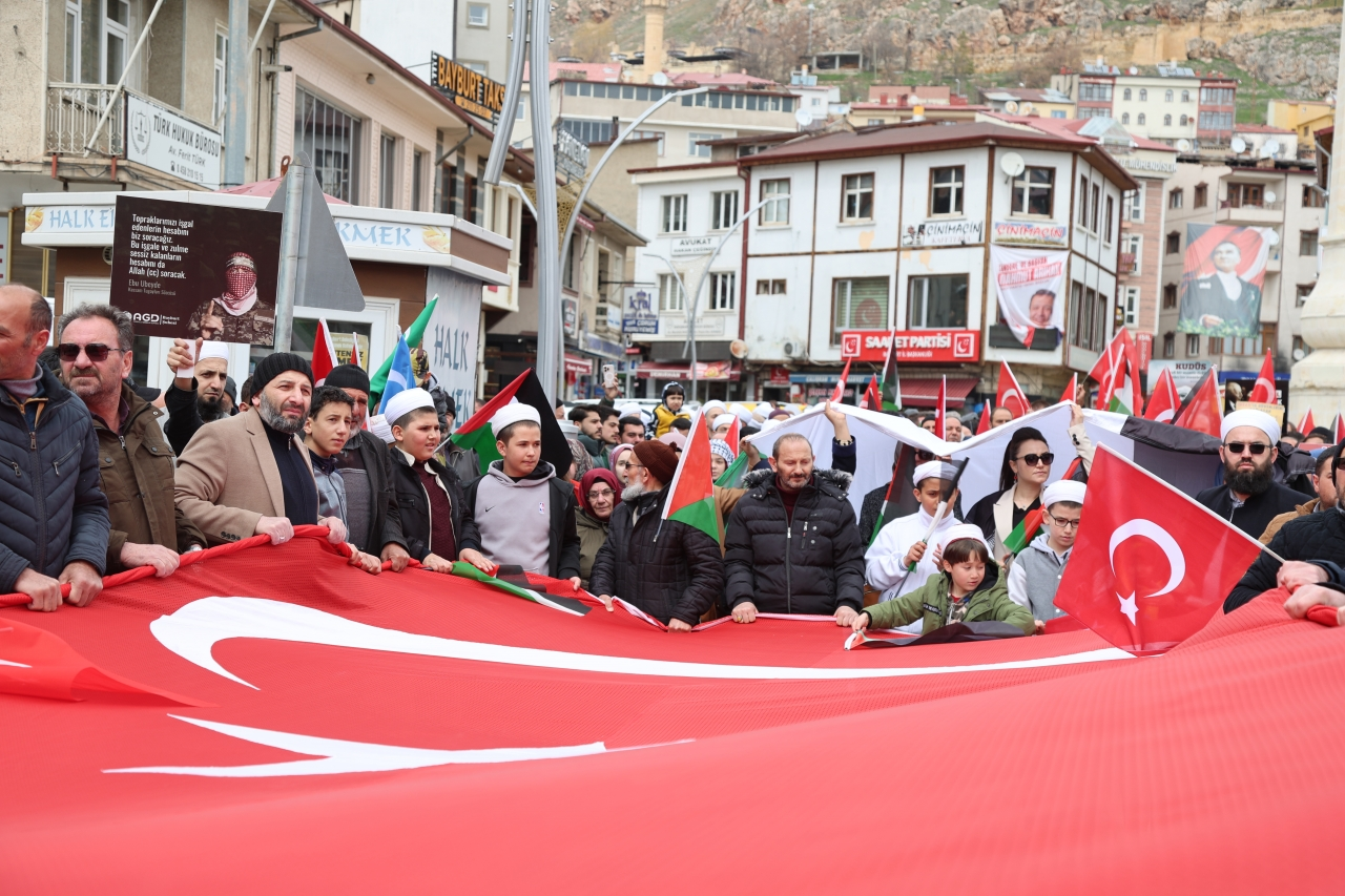 Orta ve Doğu Karadeniz'de İsrail'in Gazze'ye saldırıları protesto edildi