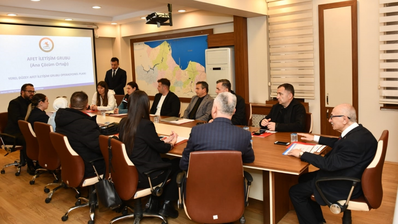 Samsun'da Afet Müdahale Planı Toplantısı düzenlendi