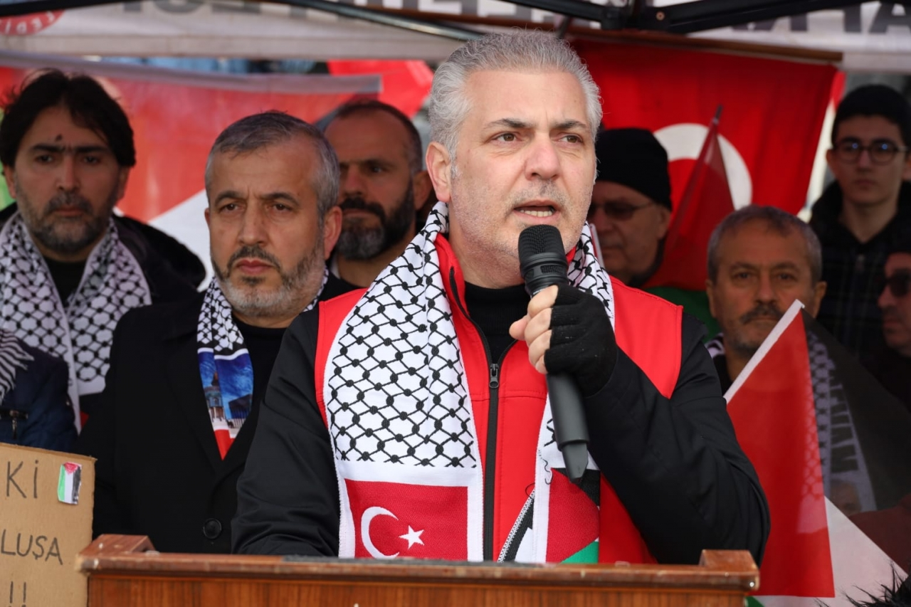 Samsun'da İsrail'in Gazze'ye saldırıları protesto edildi