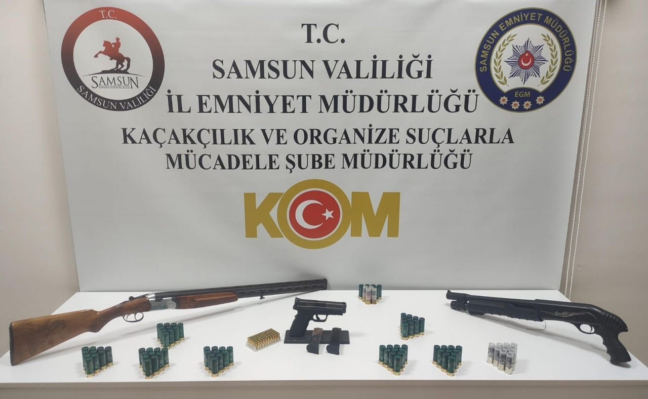 Samsun'da kaçak silah ticareti operasyonunda 1 zanlı yakalandı