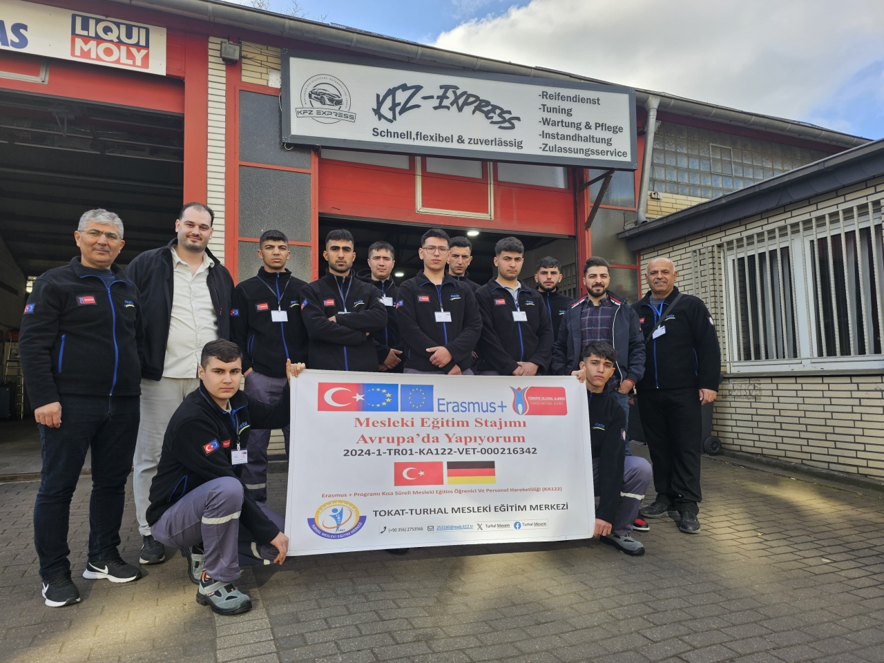 Turhal Mesleki Eğitim Merkezi öğrencileri Almanya'da staj yapıyor