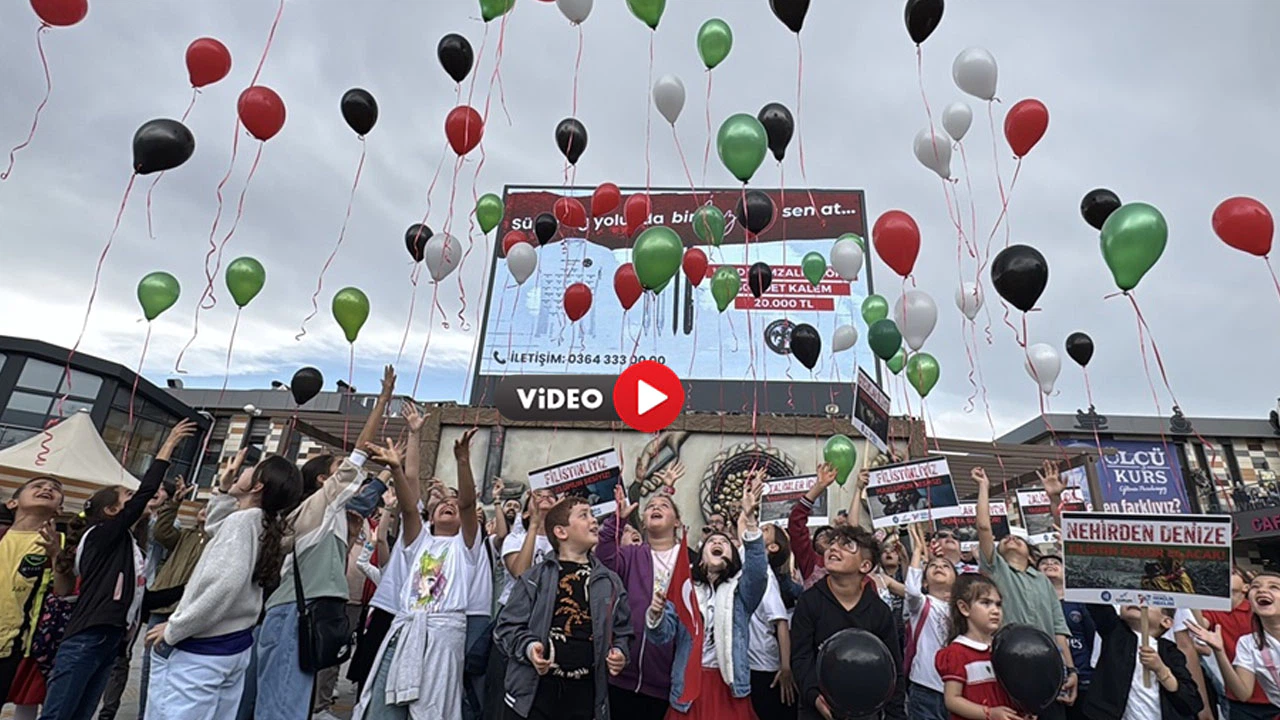 Çorum'dan Filistin'deki Kardeşleri İçin Balon Uçurdular