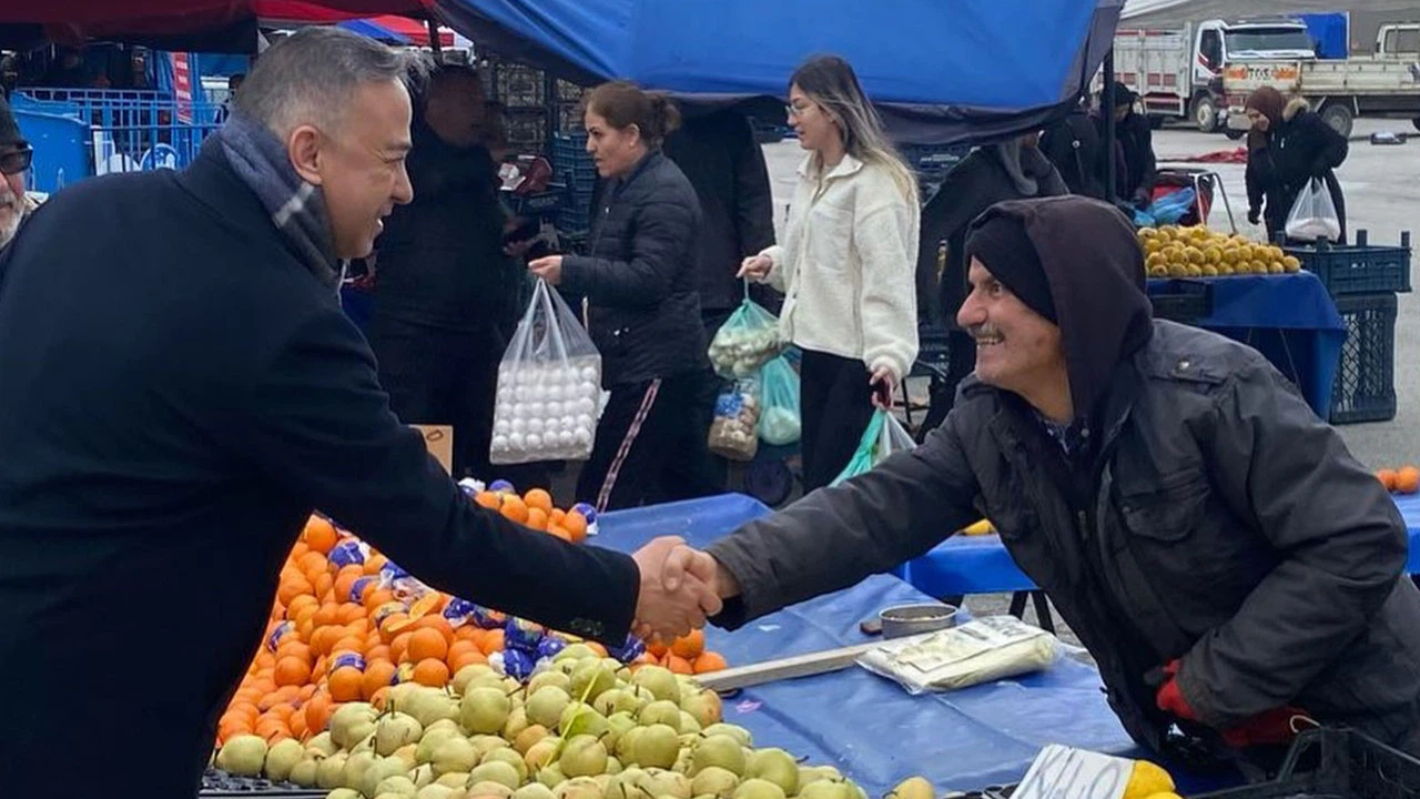 Pazarda Esnafı ve Vatandaşı Dinledi