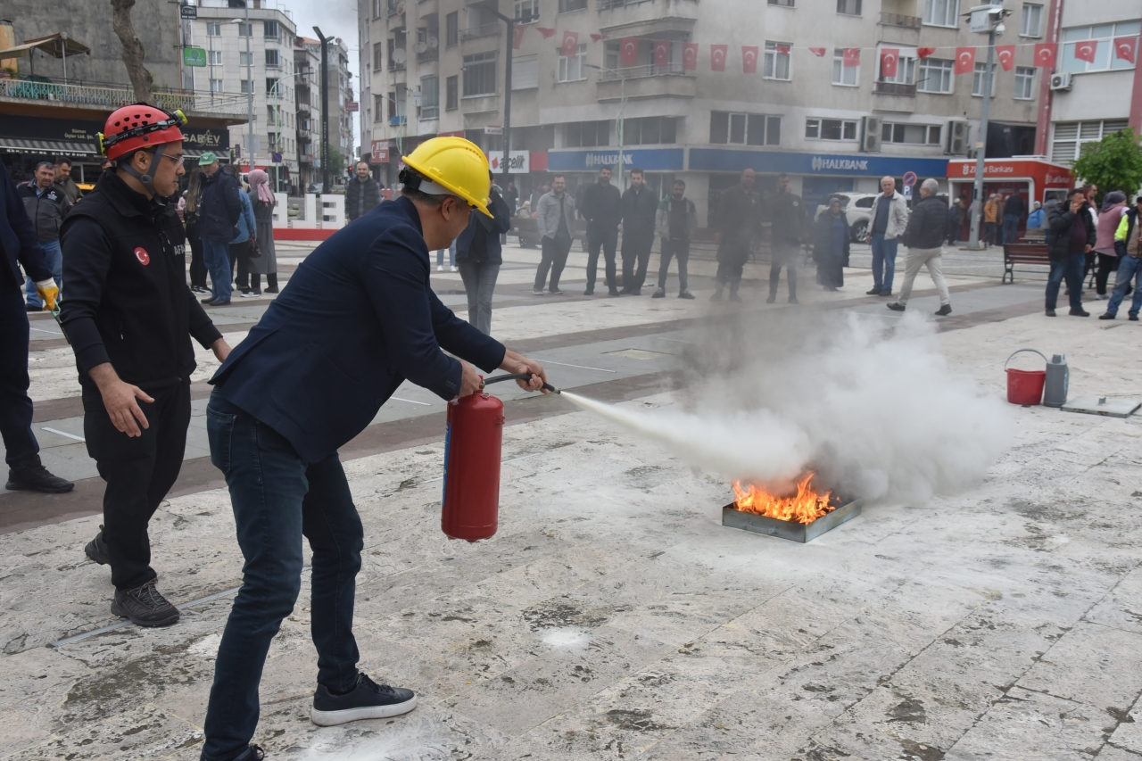 Görele’de afet farkındalık eğitimi verildi