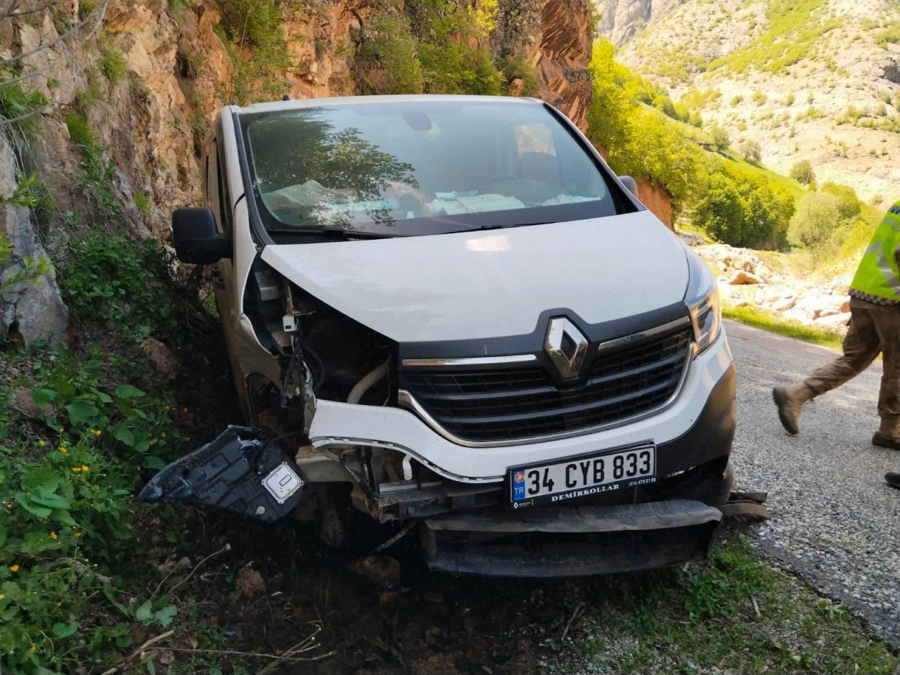 Gümüşhane'de trafik kazasında 1 kişi yaralandı