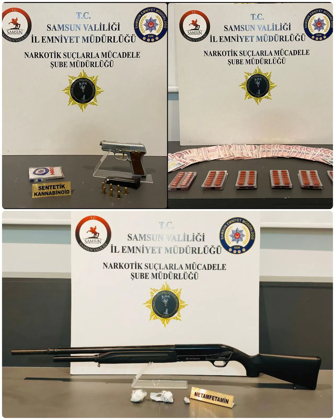 Samsun'da düzenlenen uyuşturucu operasyonunda 5 zanlı yakalandı