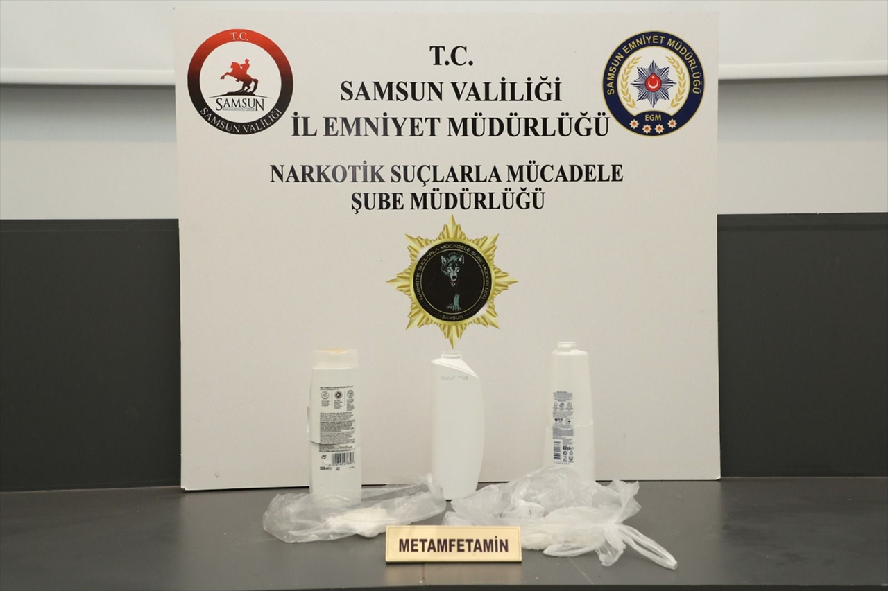 Samsun'da şampuan kutusunda uyuşturucu ele geçirildi