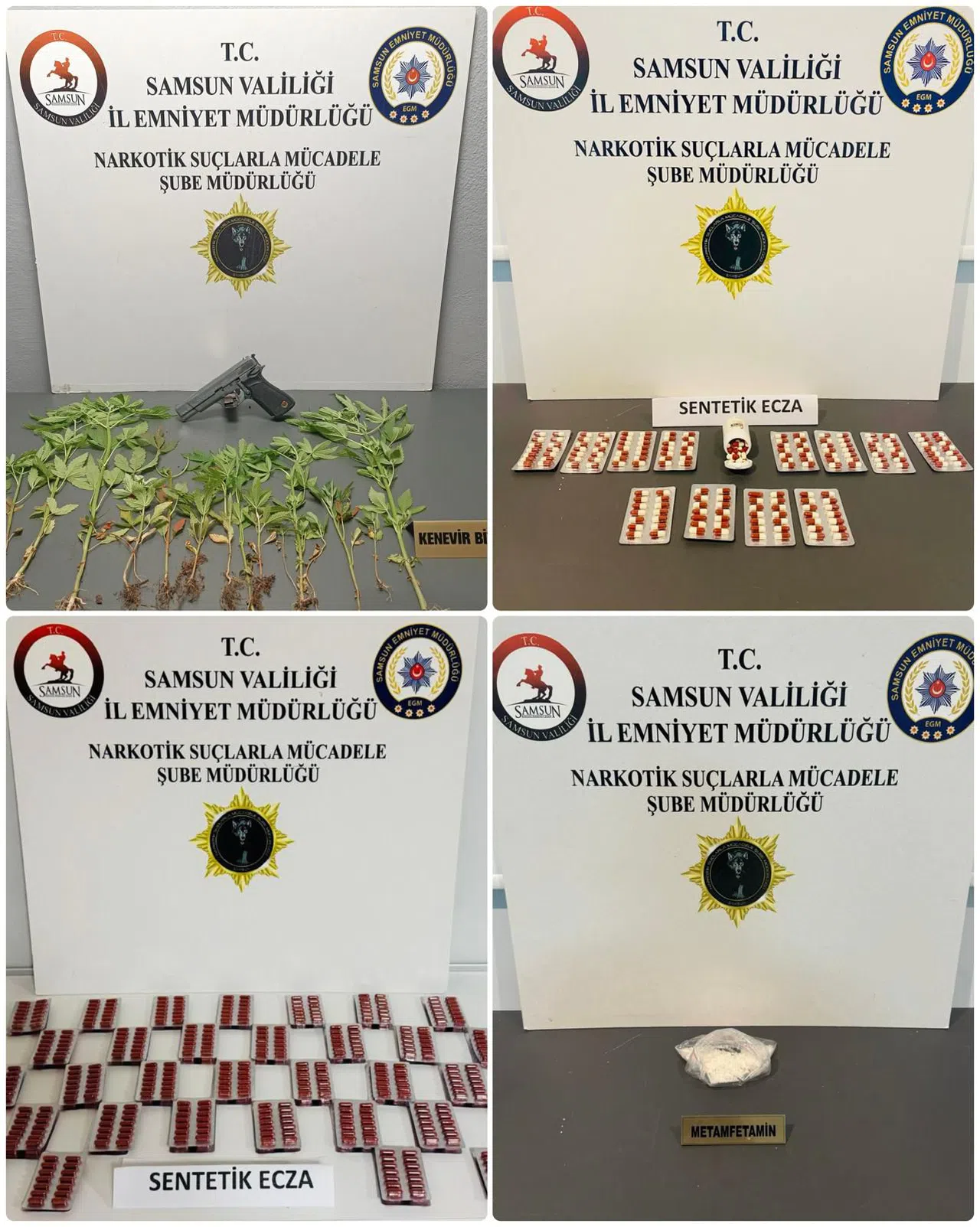 Samsun'da uyuşturucu operasyonunda 4 şüpheli yakalandı