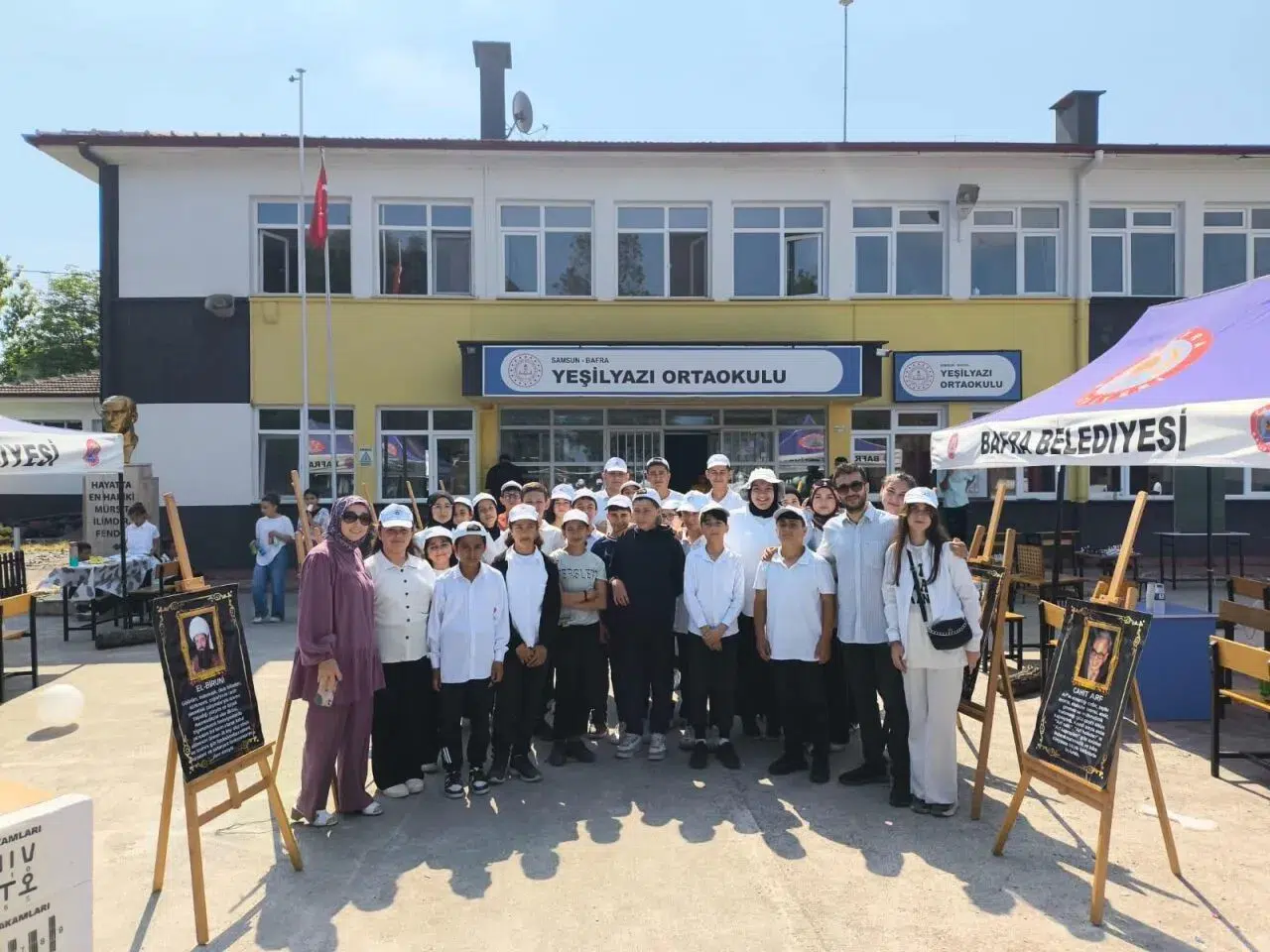 Bafra Yeşilyazı Ortaokulu'nda Matematik Şenliği yapıldı