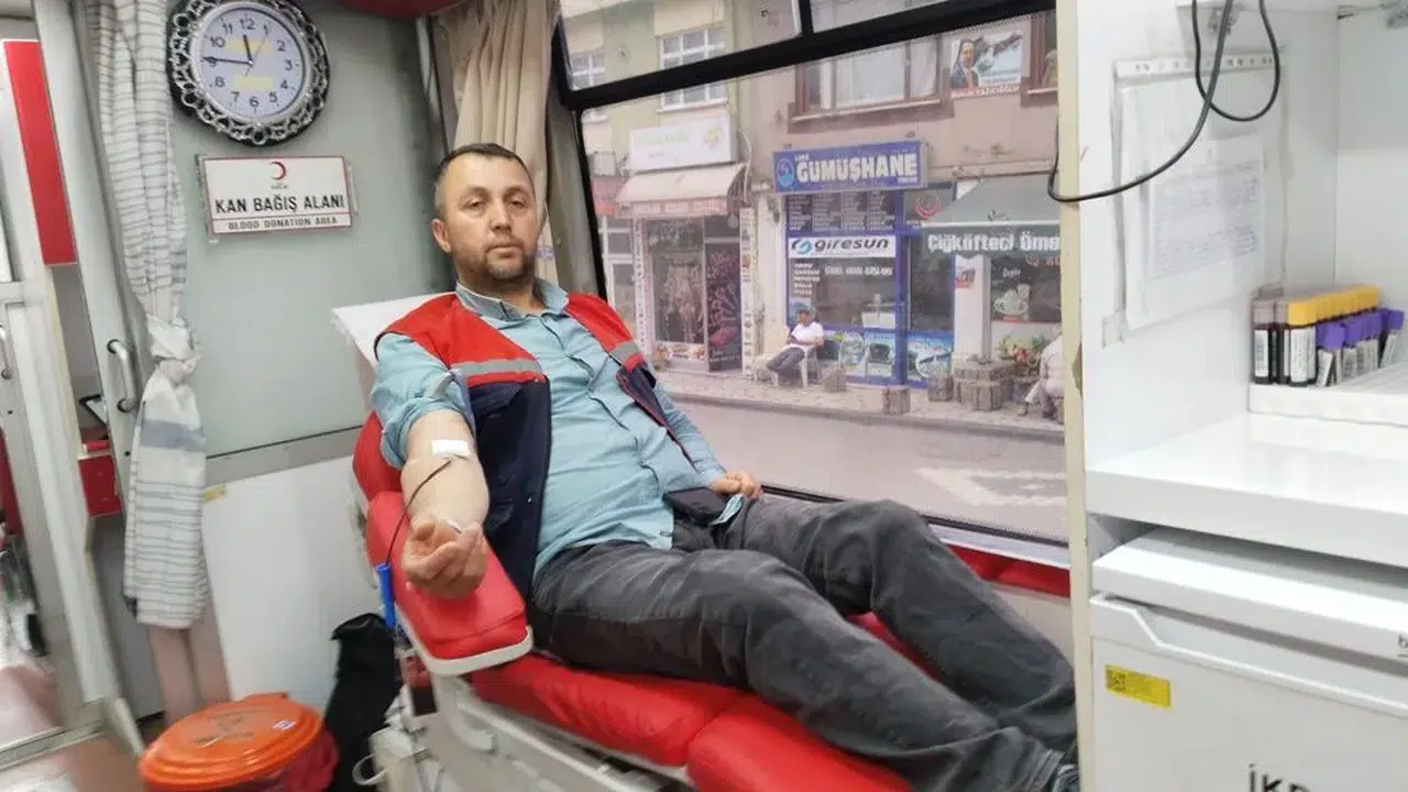 Doğankent'te kan bağışı kampanyası düzenlendi