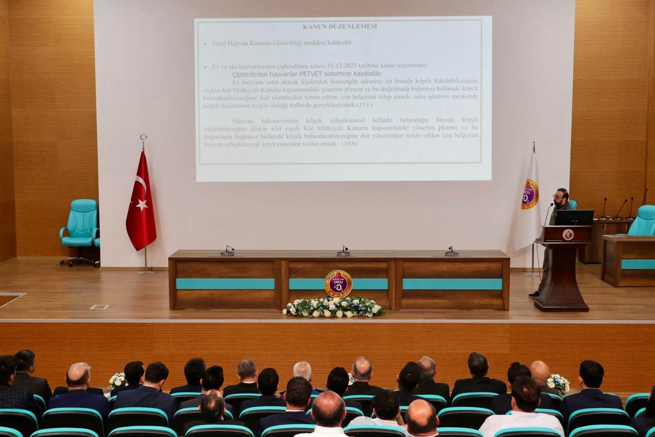 Ordu'da İl Hayvanları Koruma Kurulu Toplantısı yapıldı