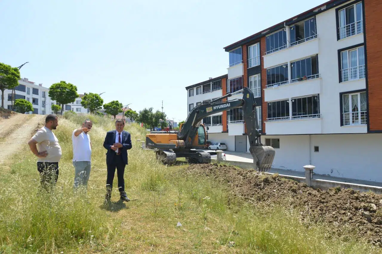 Samsun Büyükşehir Belediyesi Havza'da park çalışmalarına başladı