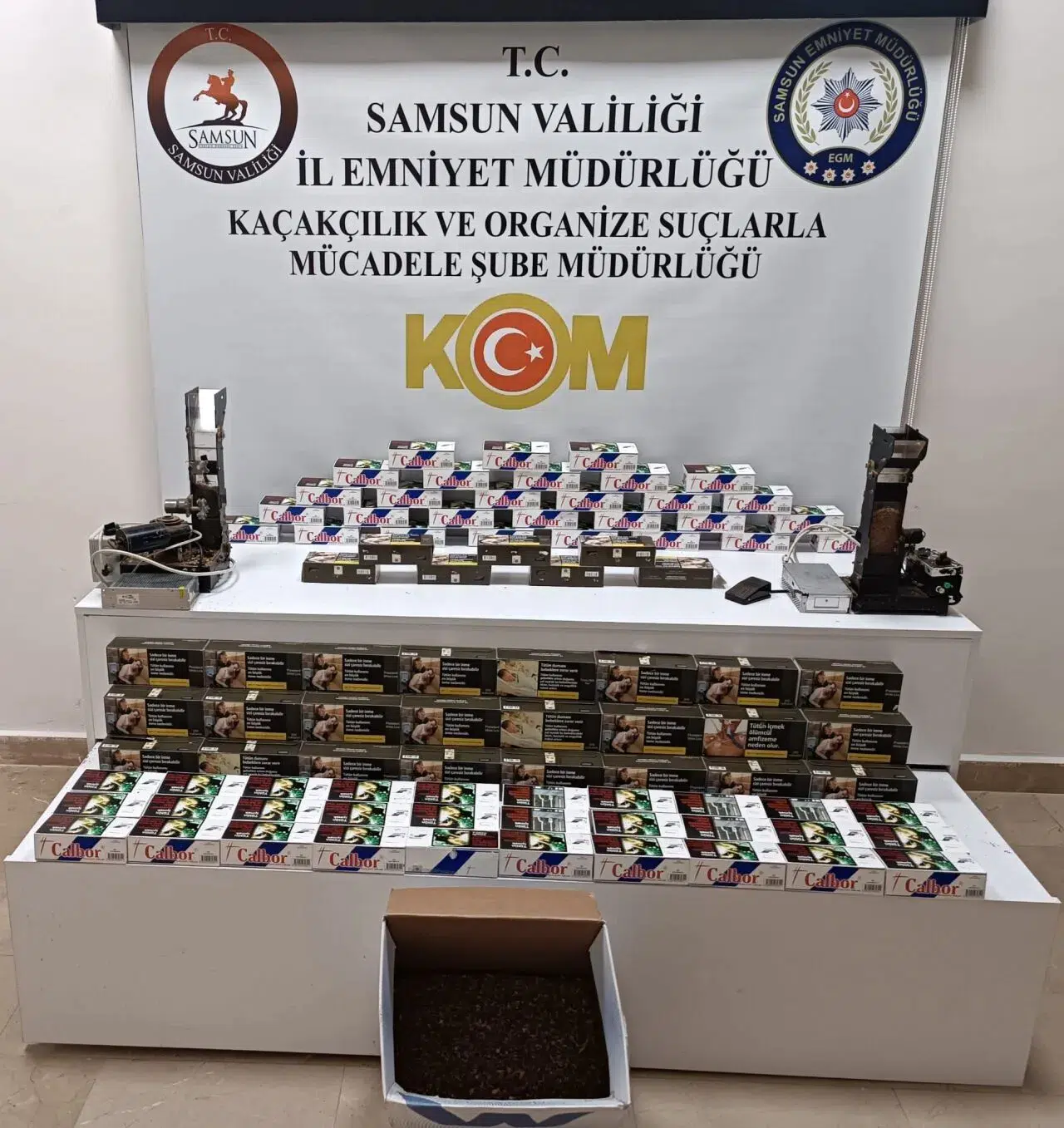 Samsun'da 23 bin makaron ele geçirildi,  2 zanlı yakalandı