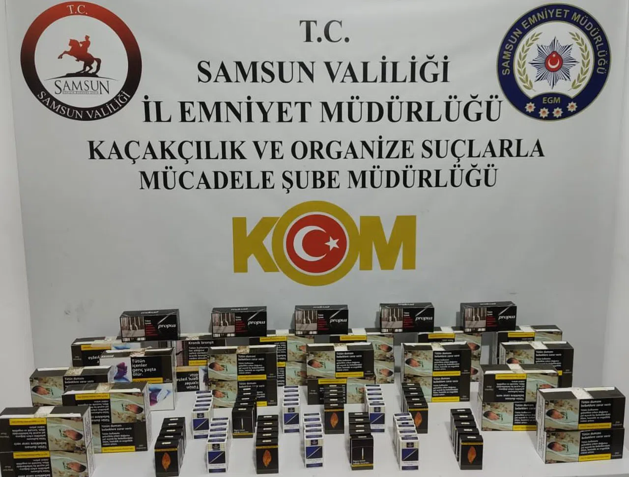 Samsun'da kaçakçılık operasyonunda 2 zanlı yakalandı