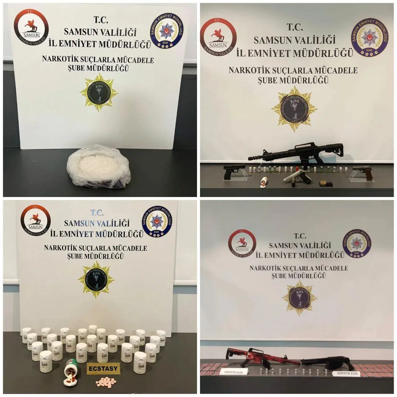 Samsun'da uyuşturucu operasyonlarında 6 zanlı yakalandı