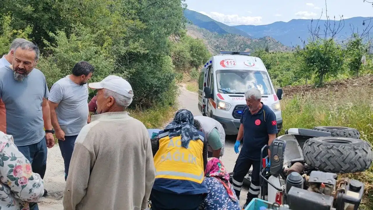 ATV Devrildi: 1 Yaraladı