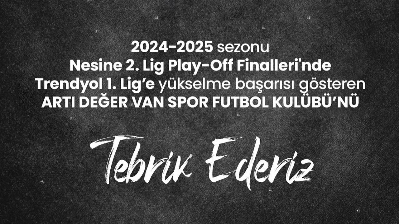 Çorum FK'den Van Spor'a Tebrik