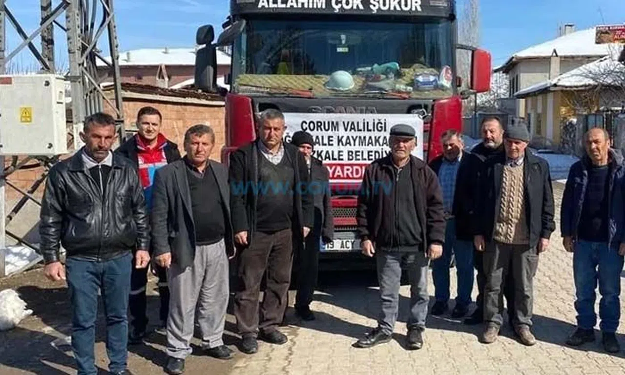 Boğazkale'den İki Tır Yakacak Yardımı