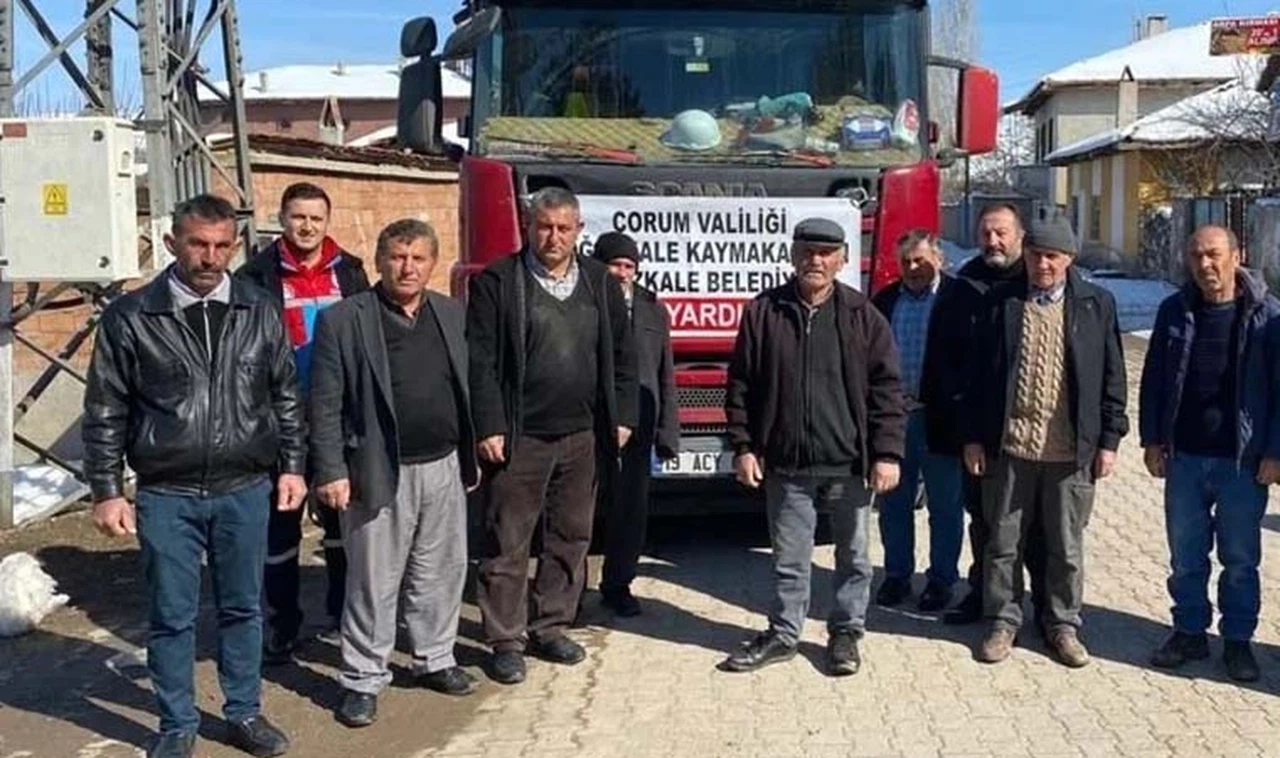 Boğazkale'den İki Tır Yakacak Yardımı