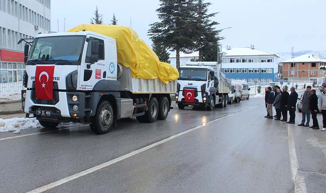Ortaköy’de Yardım Seferberliği
