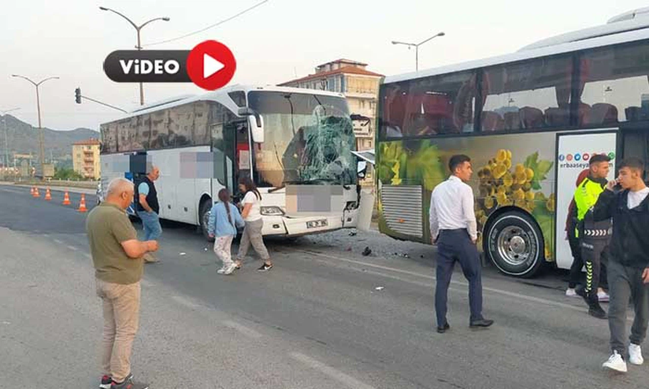 Osmancık’ta Yolcu Otobüsleri Kaza Yaptı