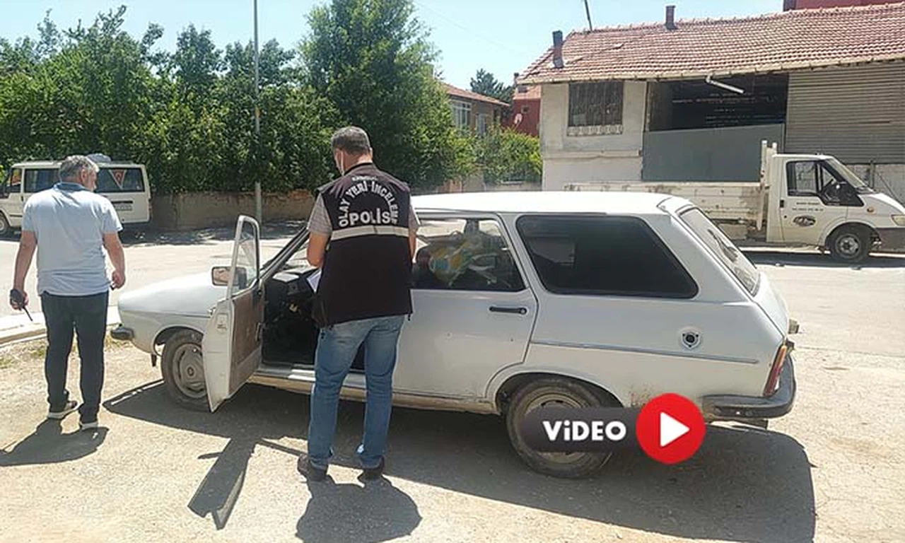 Çalınan Oto Kazalı Şekilde Çalındığı Yere Geri Getirildi