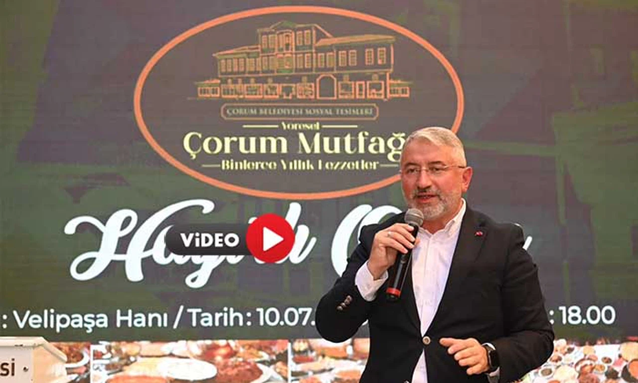 Yöresel Çorum Mutfağı'nda Tarihi Lezzetler Ürün Servis Edilecek