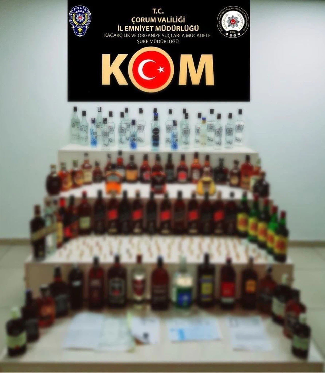 Çorum Polisinden Kaçak İçki Operasyonu