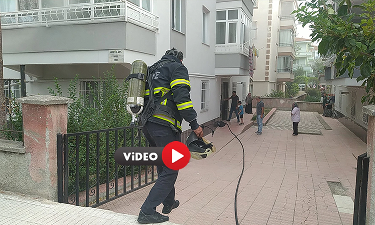  Bodrum Katında Çıkan Yangın Paniğe Sebep Oldu 